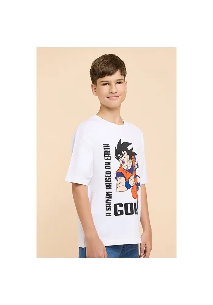 Футболка с принтом Goku R&B, кремовый — фото 4
