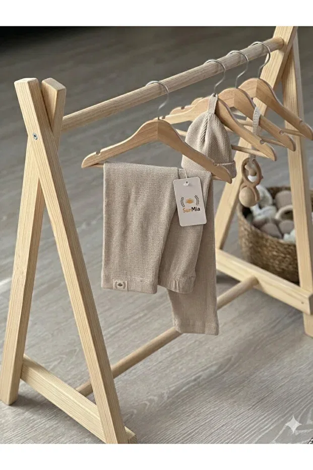 Детское боди-комбинезон для девочек хлопковый Basics Purenestore, Beige — фото 2