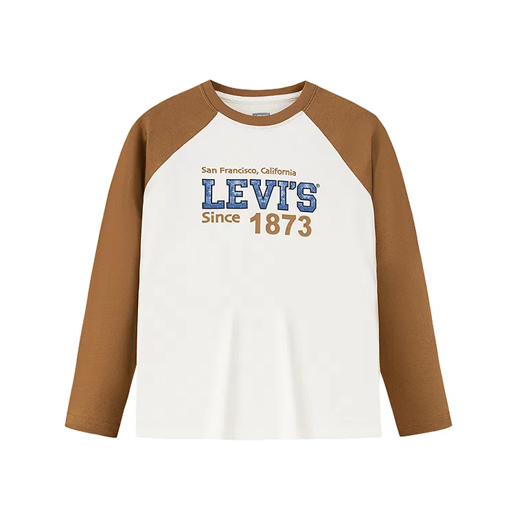 Детская футболка с круглым вырезом Levi's, Fox Brown