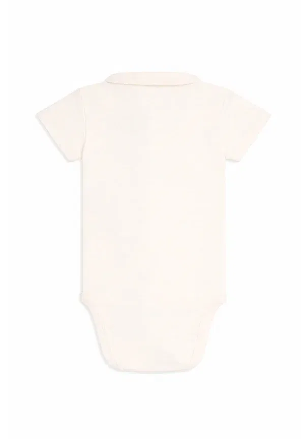 Футболка с вышивкой Body - shirt Petit Bateau, Ivory, слоновая кость — фото 2