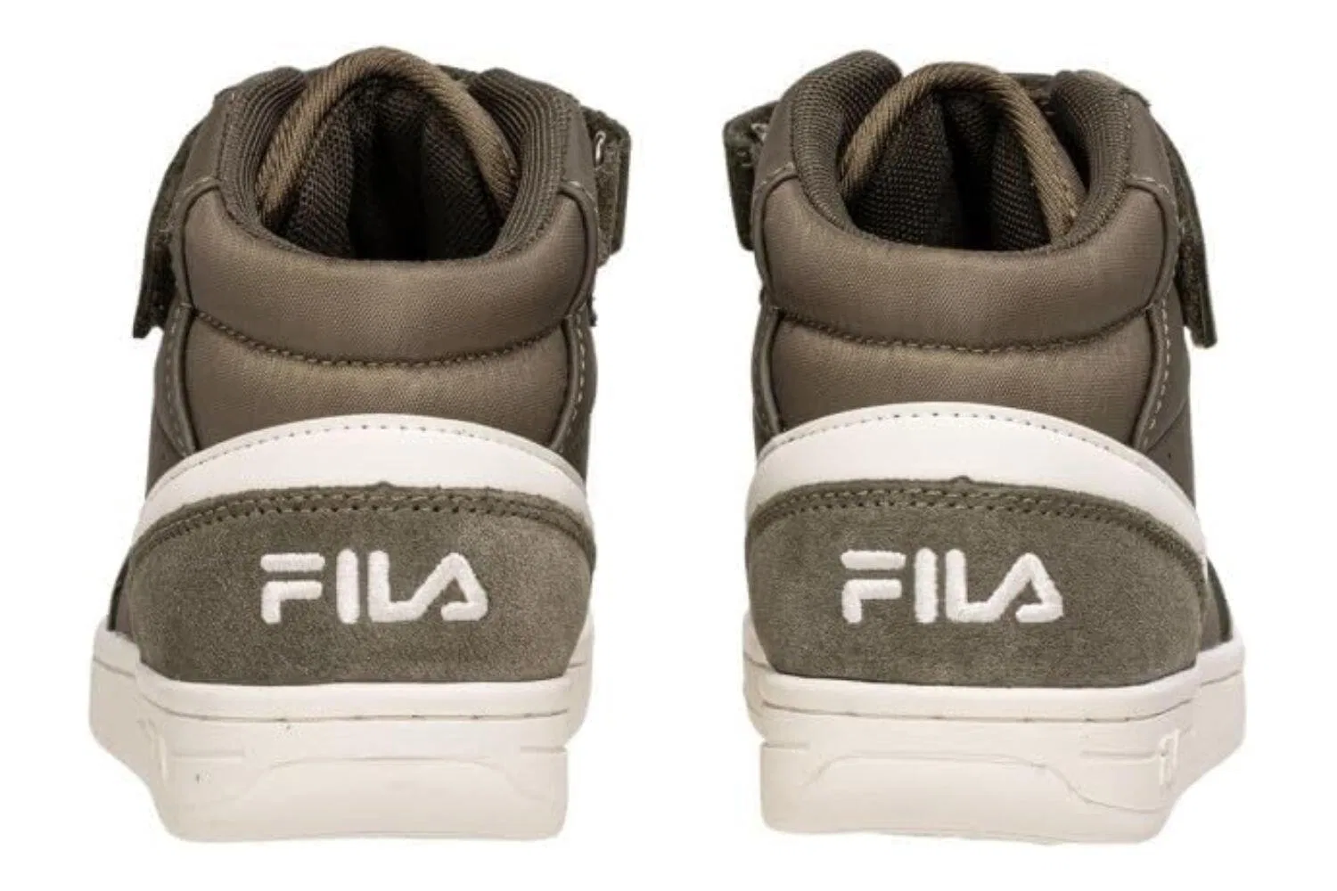 Детские кроссовки с липучками Fila Crew Velcro Mid High, Цвет Grun — фото 3