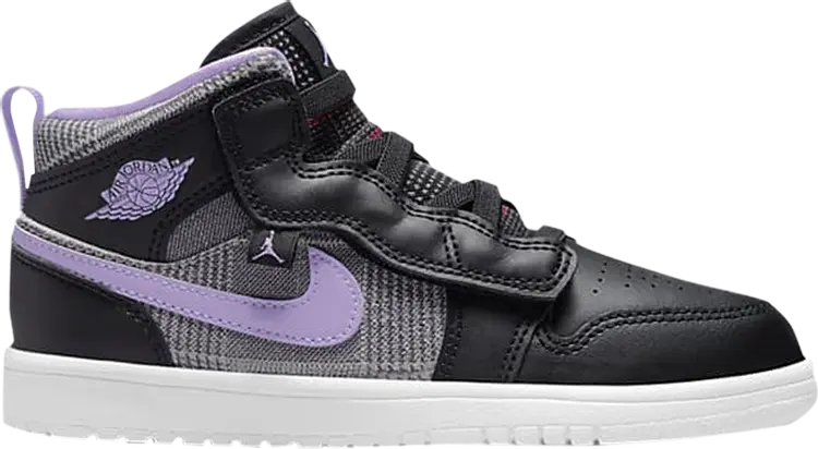 

Кроссовки Air Jordan 1 Mid ALT SE PS Houndstooth, черный, Черный;серый, Кроссовки Air Jordan 1 Mid ALT SE PS Houndstooth, черный