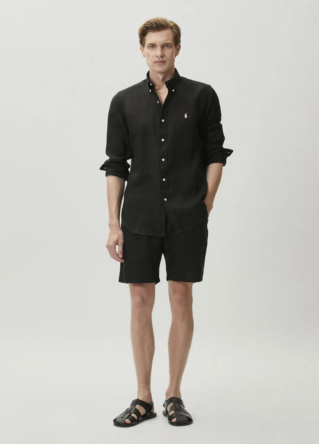 Рубашка Regular Fit Polo Ralph Lauren, black — фото 2