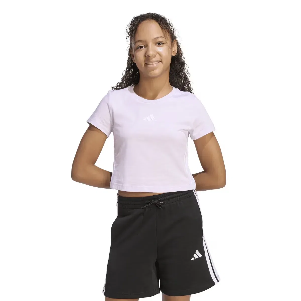 Детская футболка для девочек хлопковая Essentials adidas, Violeta