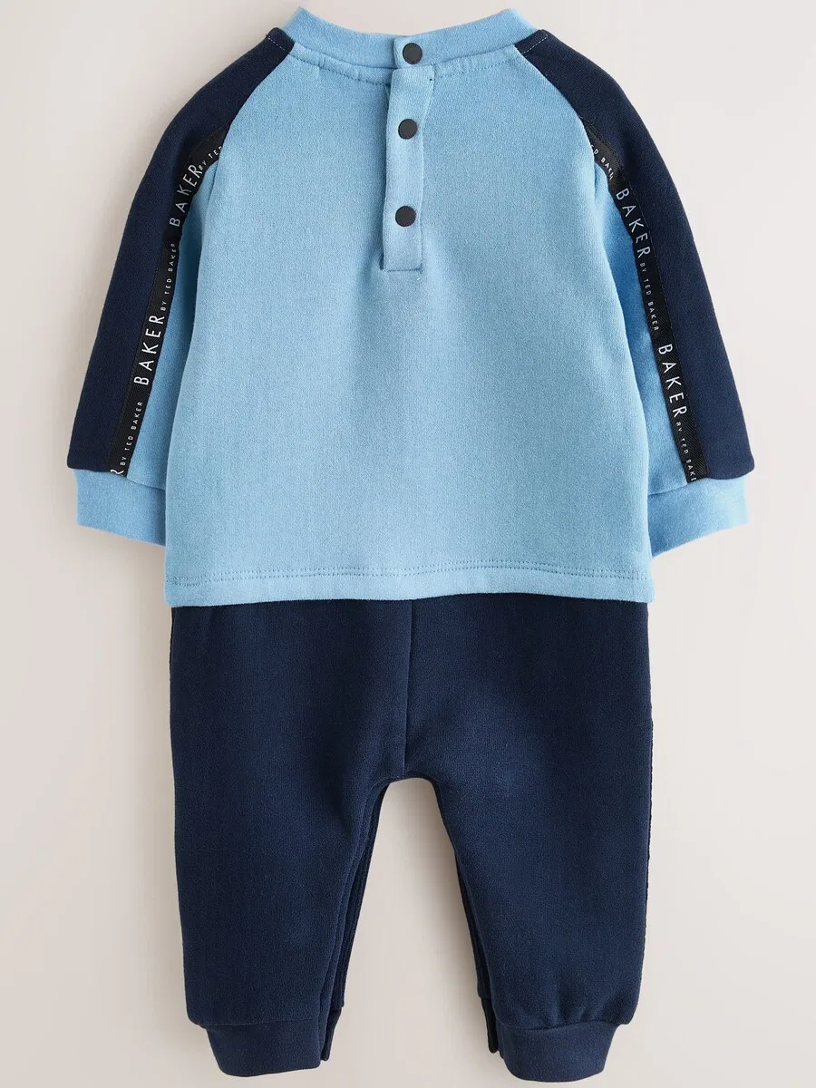 Комбинезон Baker by Ted Baker в цветах Marine Blue и Dusty Blue — фото 2