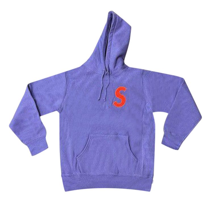 

Толстовка Supreme S Logo Hooded Sweatshirt Light Violet, фиолетовый