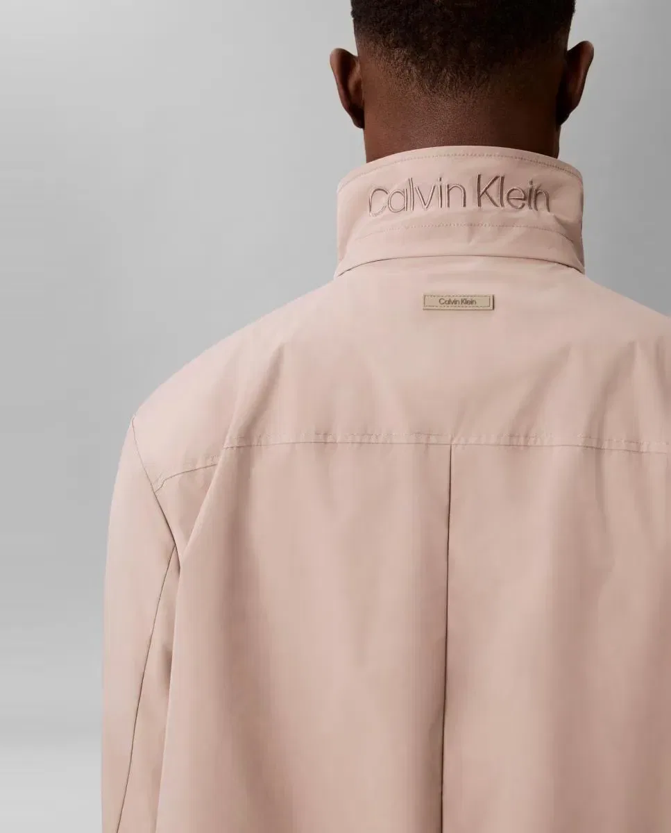 Мужское пальто из технического нейлона Calvin Klein, Beige — фото 4