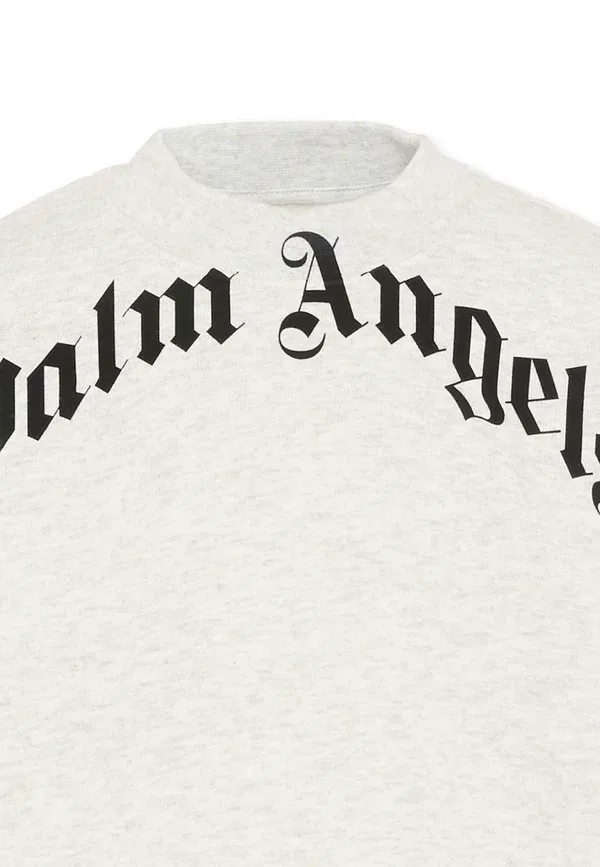 Худи с принтом Unisex Palm Angels, серый — фото 3