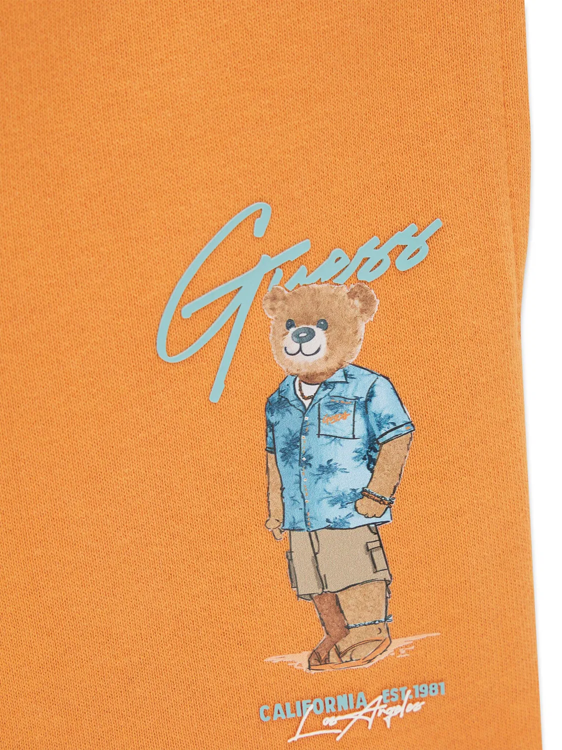 Спортивные шорты стандартного кроя для мальчика Guess, оранжевый — фото 3