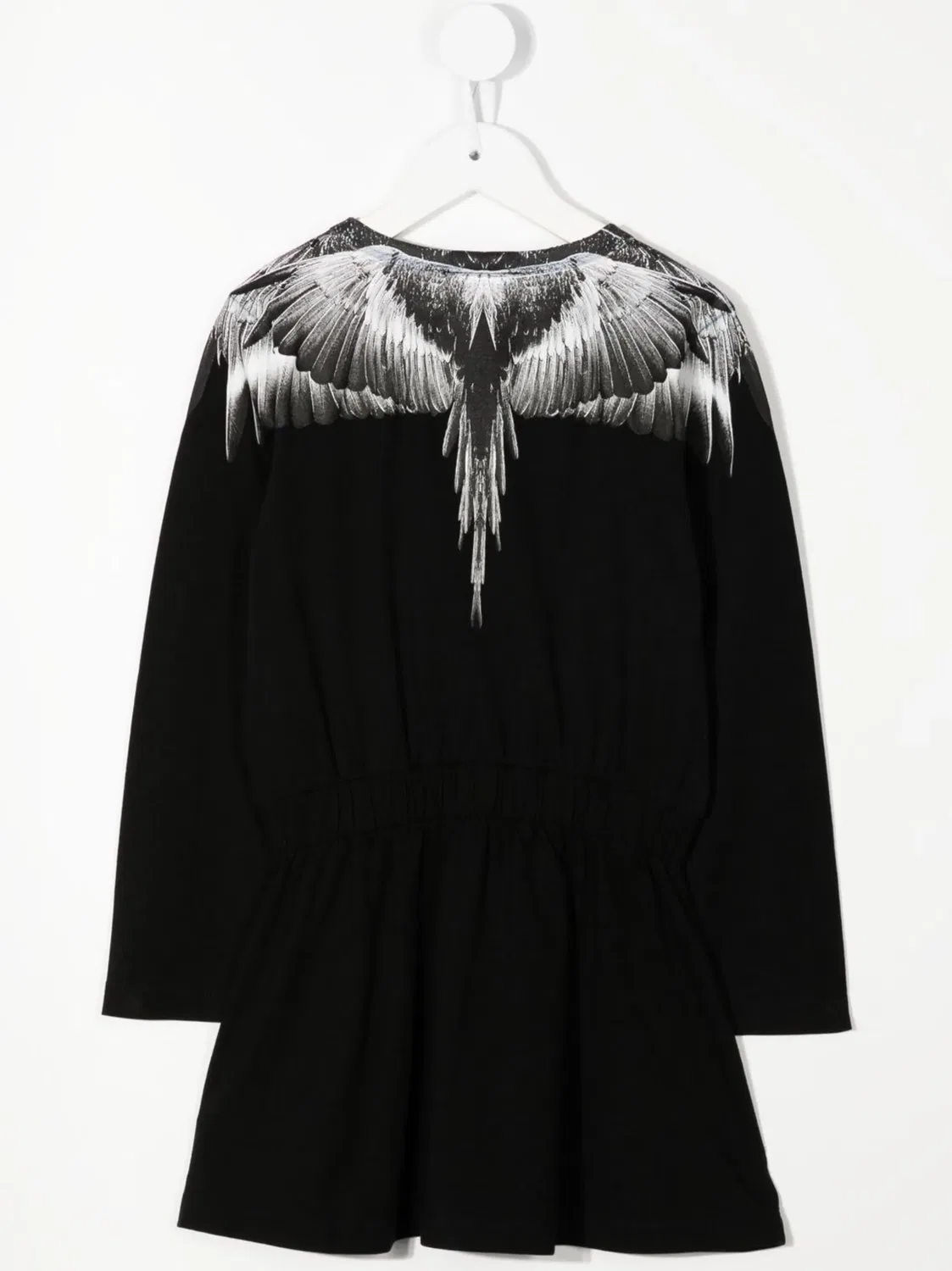 Хлопковое платье с принтом крыльев Marcelo Burlon County of Milan, черный — фото 2