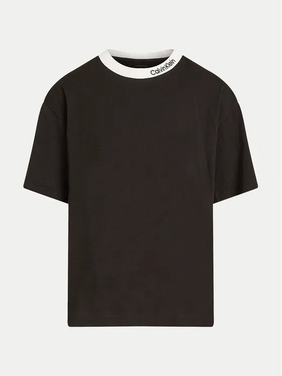 Футболка regular fit Embro Tape Calvin Klein Jeans, черный — фото 4