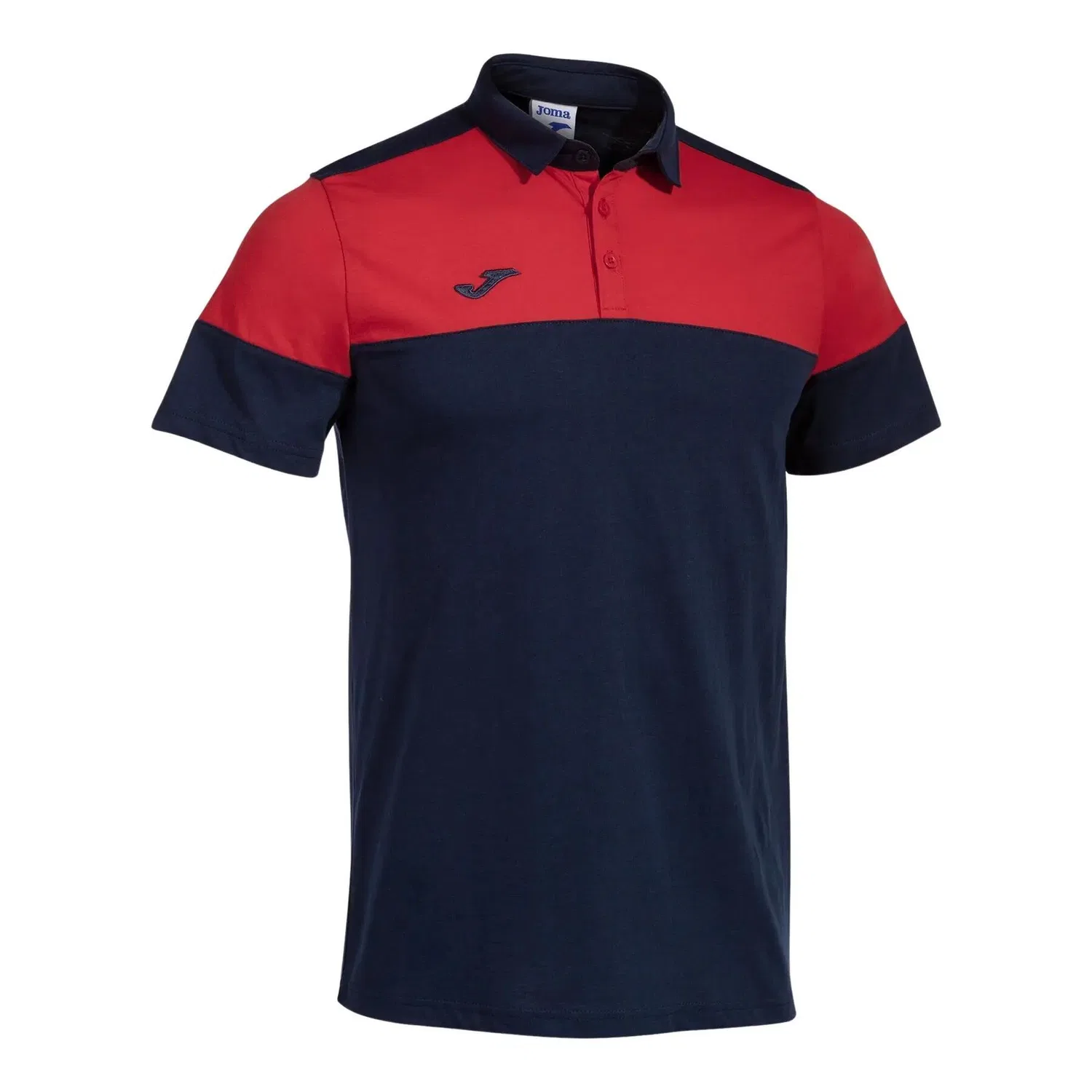 Детское поло с коротким рукавом Joma Crew V, Rot Navyblau