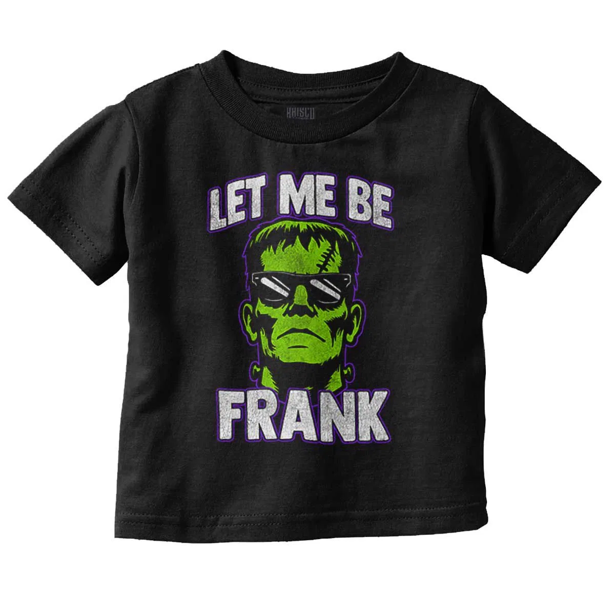 Детская футболка с принтом Funny Halloween Let Me Be Frank Brisco Brands, Black