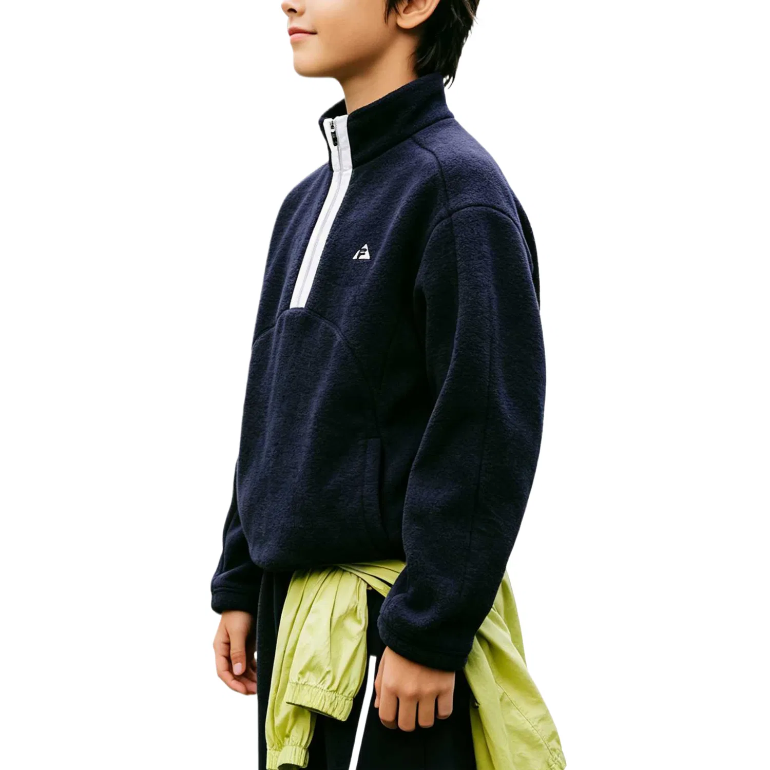 Детская толстовка с воротником-стойкой Moderate FILA KIDS, RD Royal Blue — фото 3