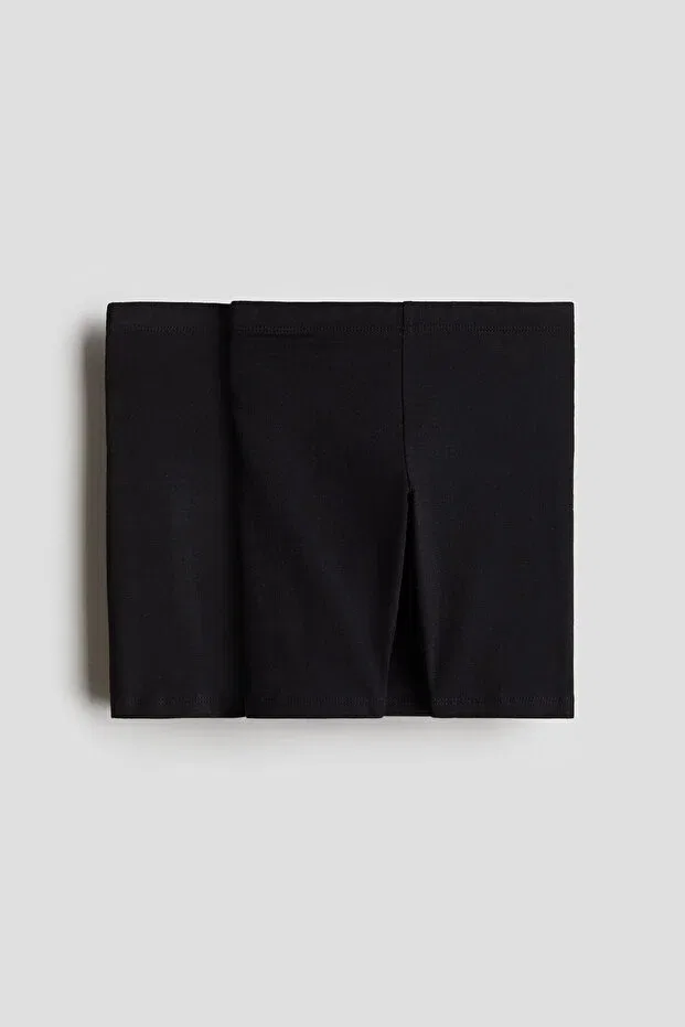 Детский комплект шорт для девочек 2 pack short tights H&M, Black