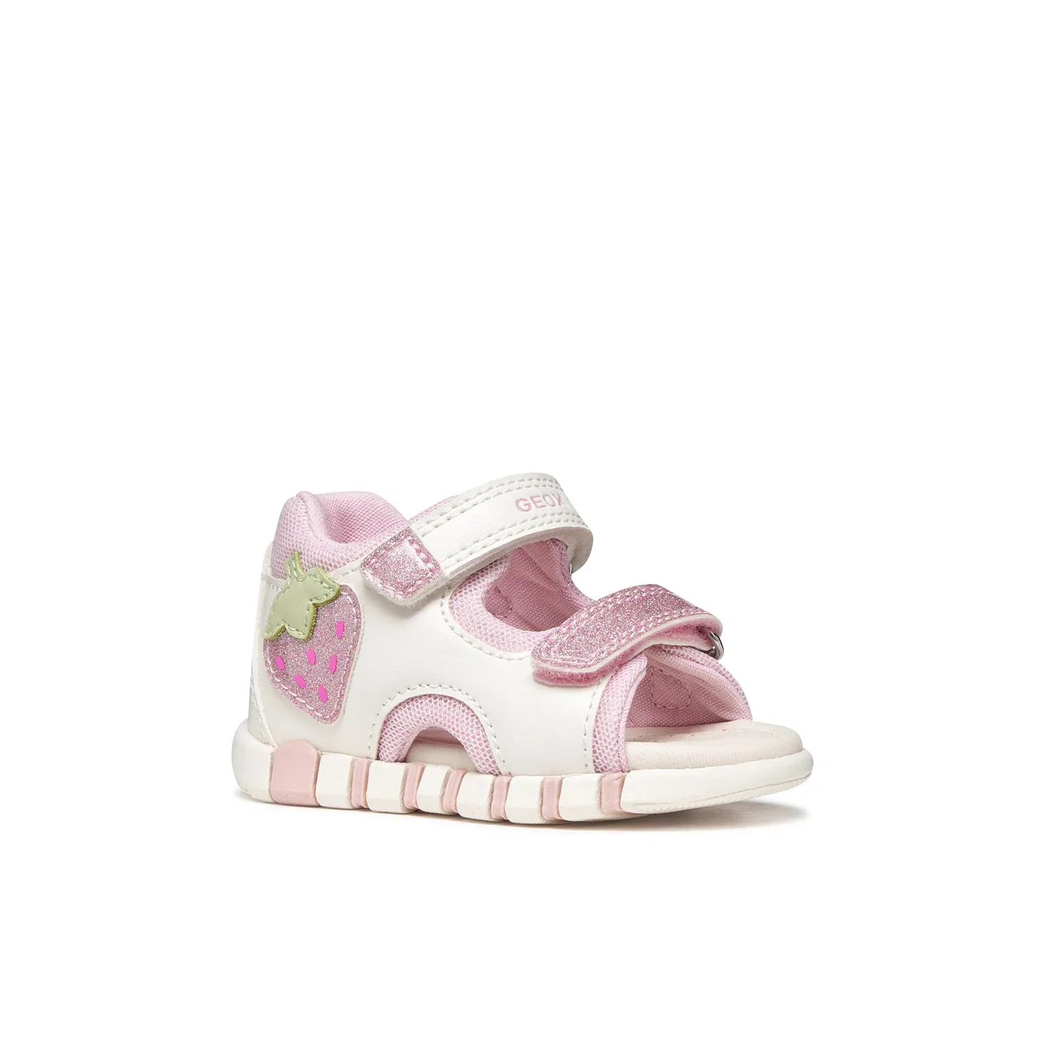 Детские сандалии для первых шагов с мембраной Geox, White/Pink