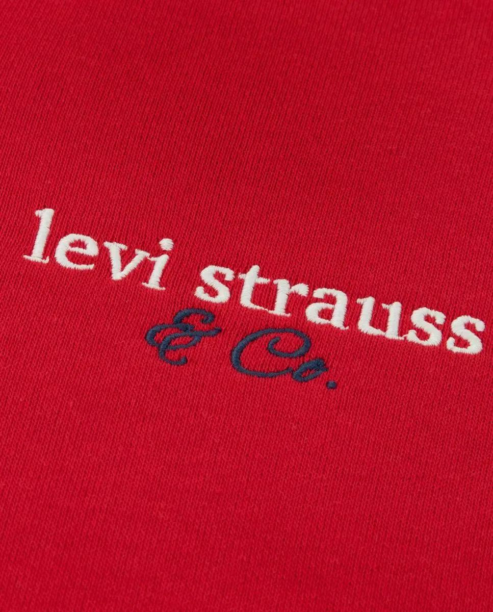 Детский свитер для девочек с полузастежкой-молнией Levi's, Красный — фото 3