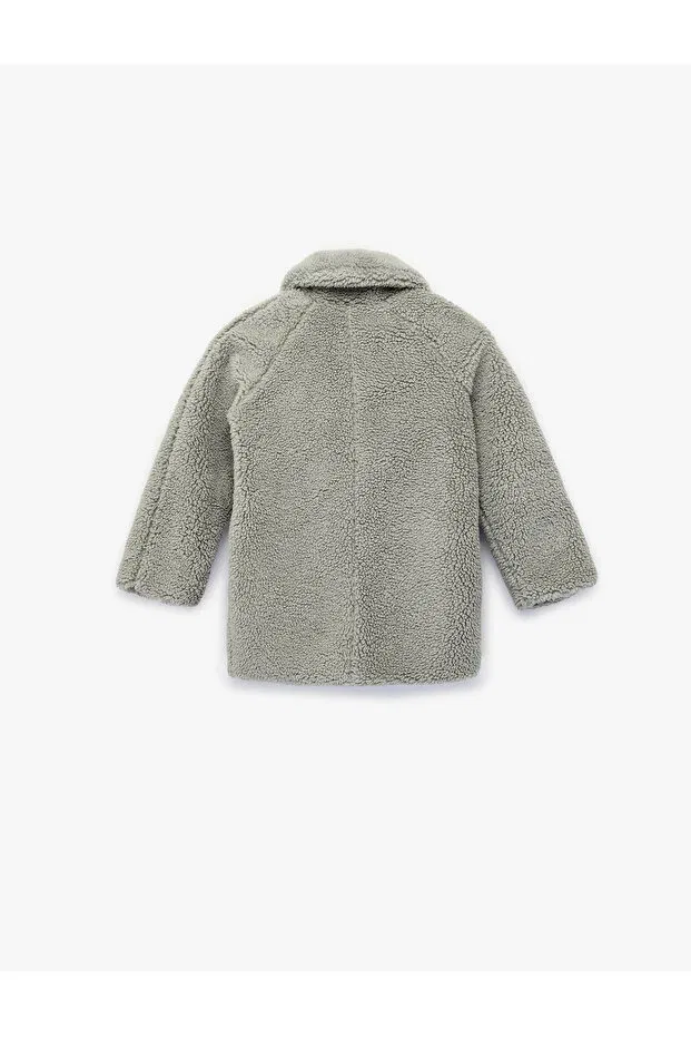Детское пальто на молнии с длинным рукавом Koton, Gray — фото 2
