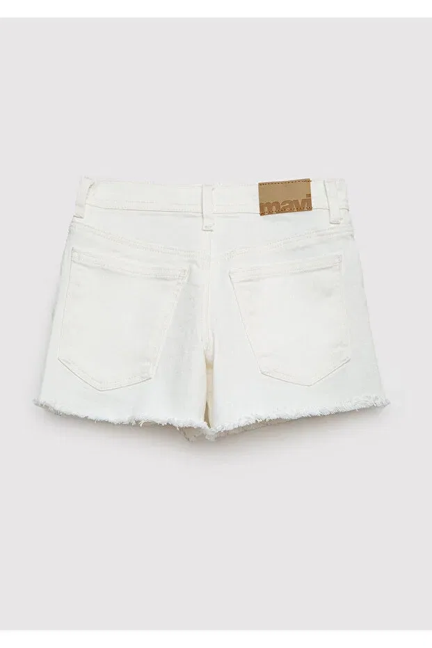 Детские шорты для девочек джинсовые Melora Ecru Jean Mavi, Blue — фото 3