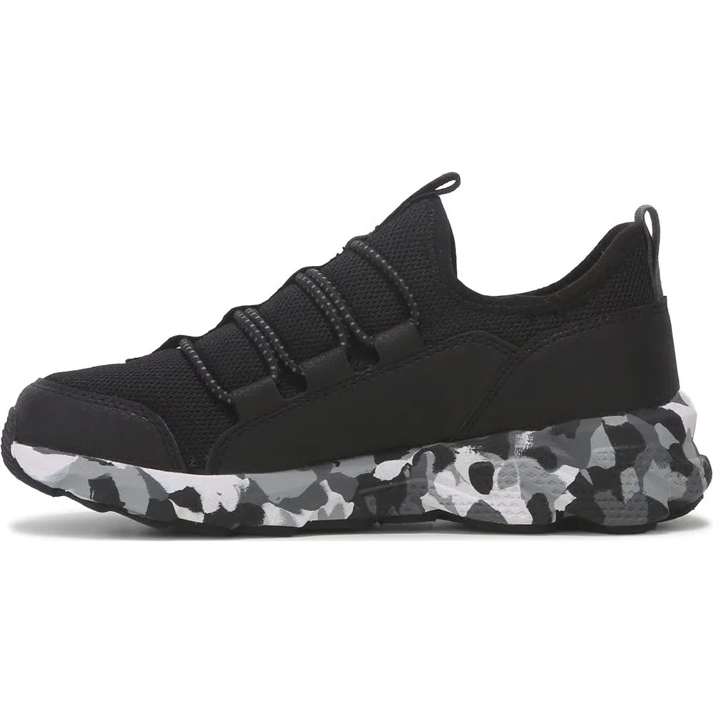 Детские спортивные кроссовки-слипоны Skechers, Black/White/Charcoal — фото 3