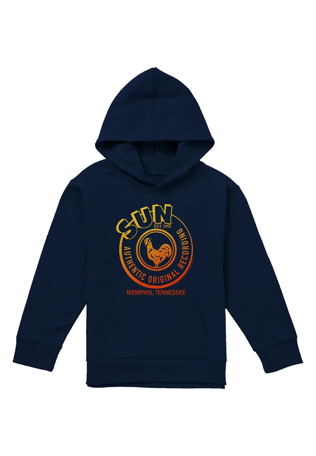 Детский худи с принтом Sun Authentic Youth, Sun Records, Navy
