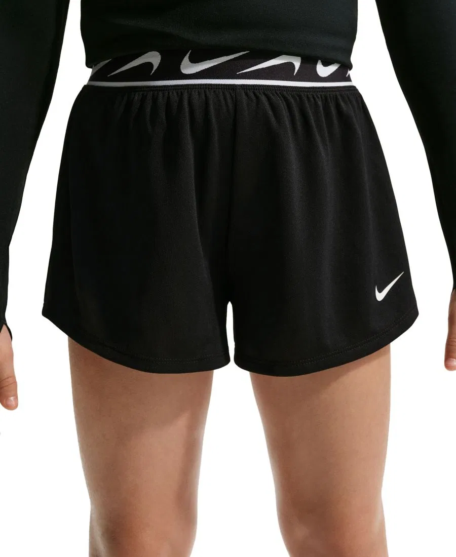 Беговые шорты Dri-Fit с высокой посадкой Nike, Black/White