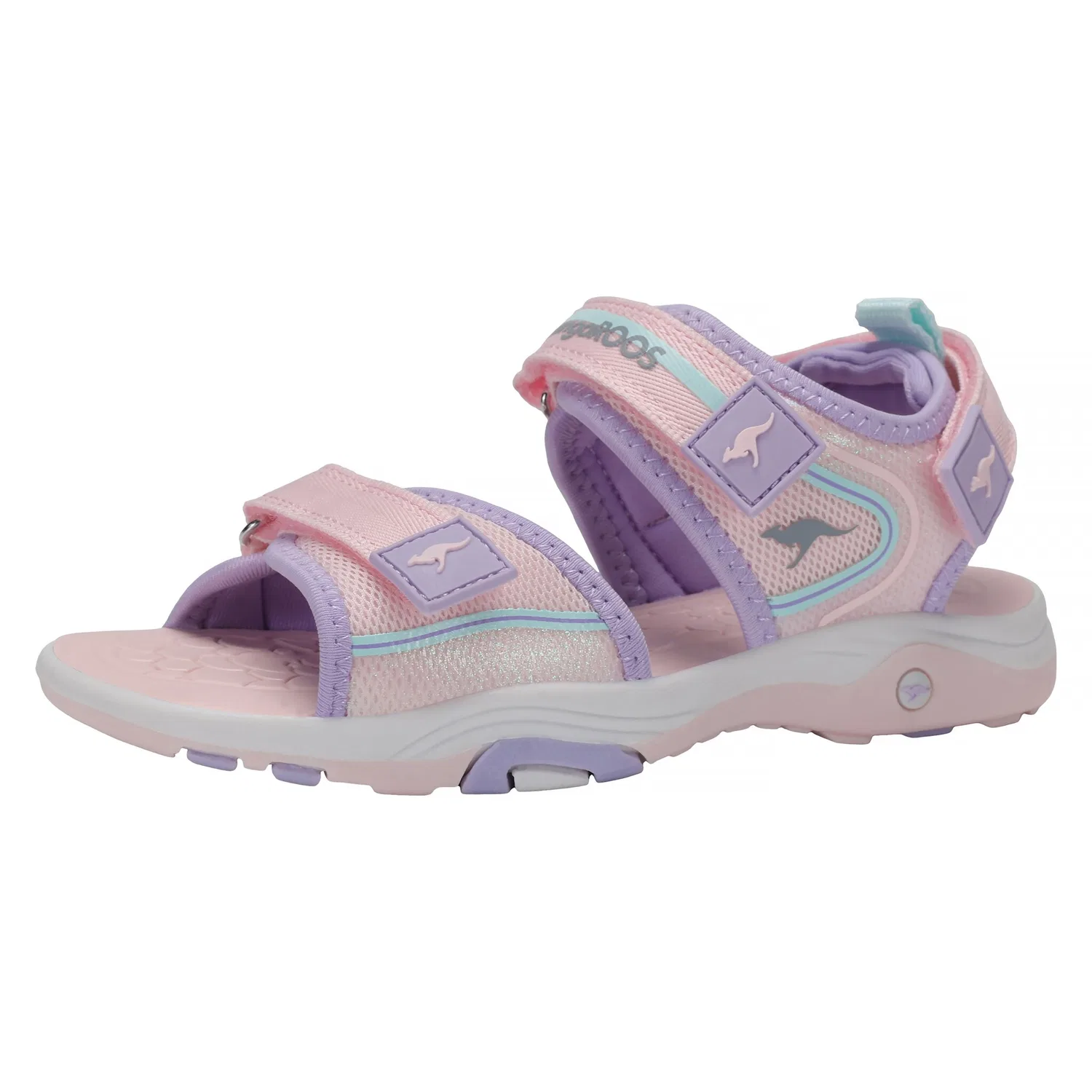 Детские сандалии с КЛМН KangaROOS, Frost Pink/Lavender