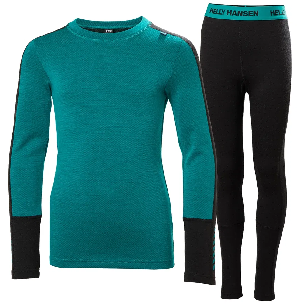 Комплект термобелья из мериносовой шерсти Midweight Baselayer Set Helly Hansen, Signal Green