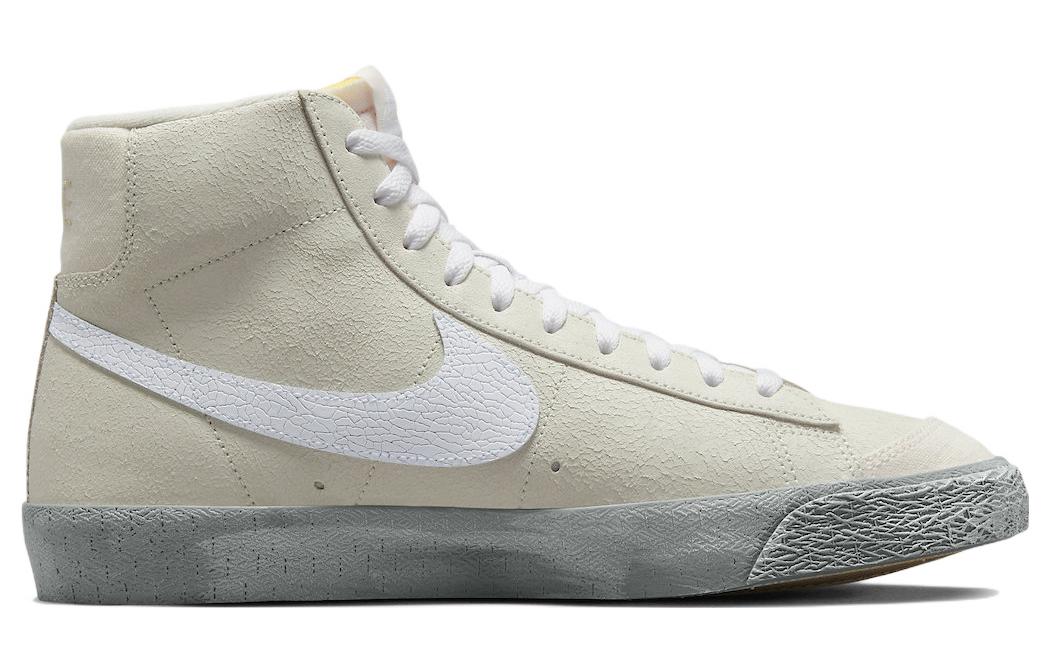 Кроссовки Nike Blazer Mid '77 EMB, светло-бежевый/белый — фото 2