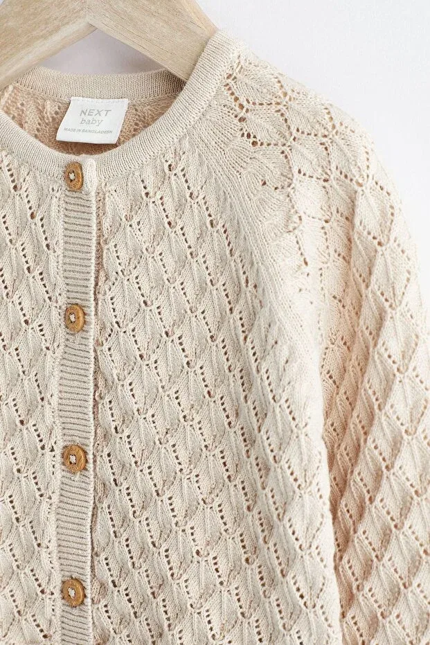 Детский кардиган для новорожденных хлопковый Next Baby, Cardigan — фото 3