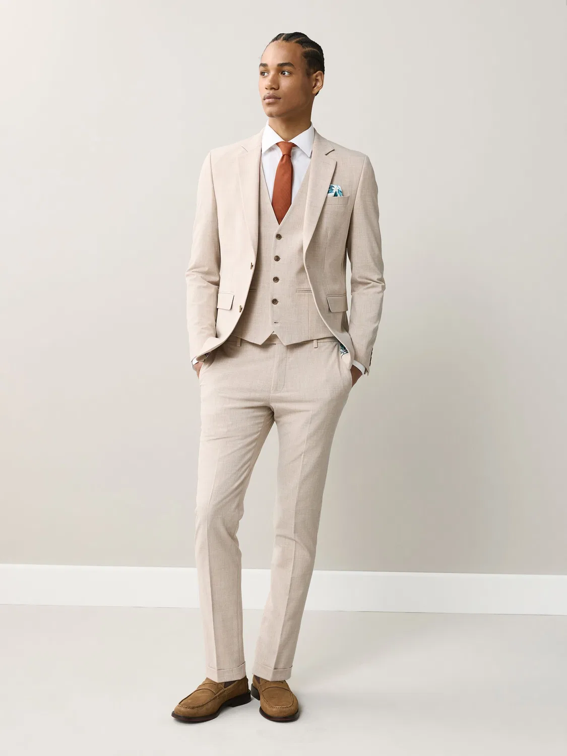 Жилет Regular Fit Motionflex Stretch Next, камень — фото 3