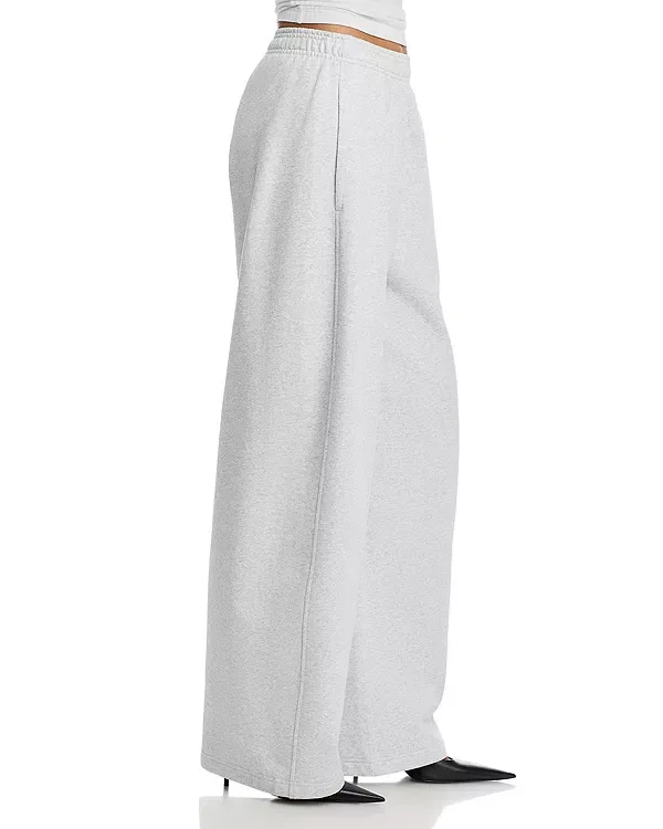Женские свободные брюки с принтом Alexander Wang, Light Heather — фото 4