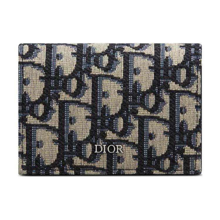 

Держатель для карт из джинсовой ткани синий Unisex DIOR