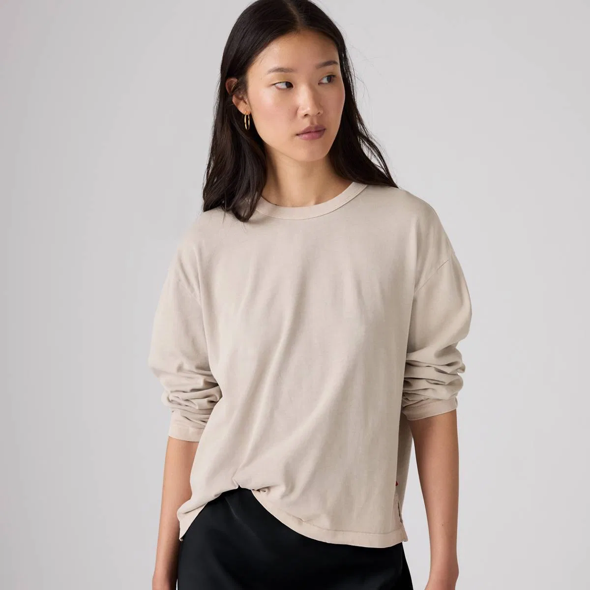 Винтажная футболка с длинными рукавами Levi's, Garment Dye - Grey