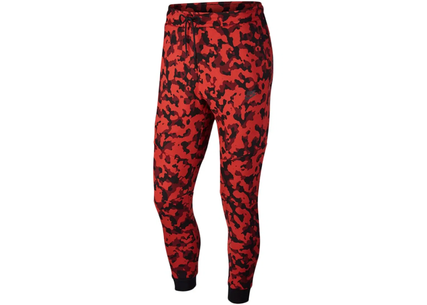 Мужские спортивные штаны с длинным рукавом Nike Sportswear Tech Fleece Joggers, Pueblo Red/Black/Red Camo