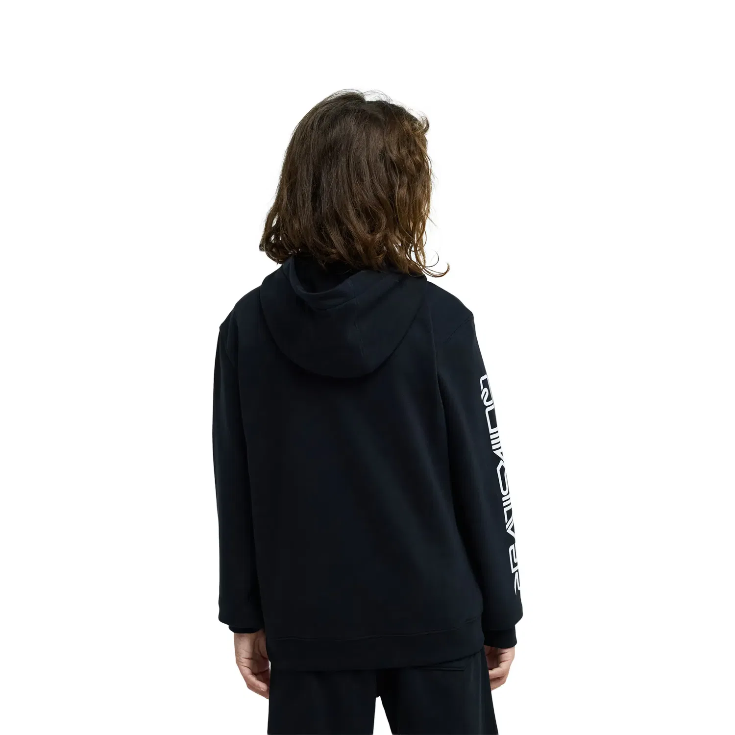 Детская худи для мальчиков с принтом Omni Logo Quiksilver, Black — фото 2