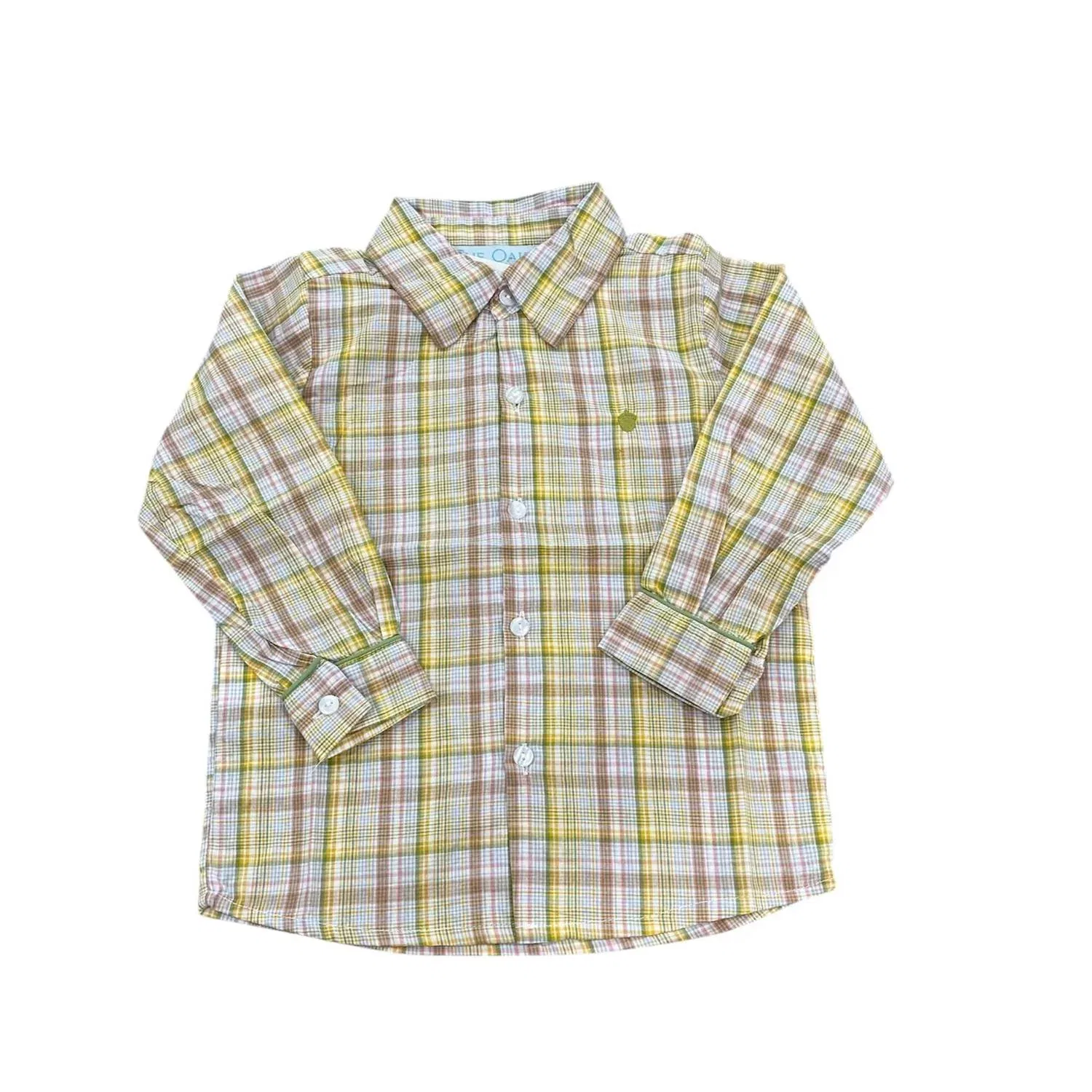 Детская рубашка с длинным рукавом в клетку William Dress Shirt THE OAKS APPAREL, Harvest Fields Plaid