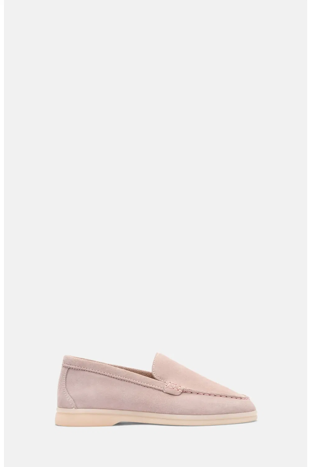 Детские туфли лоферы на плоской подошве Ludovica SCAROSSO, Pink - Suede