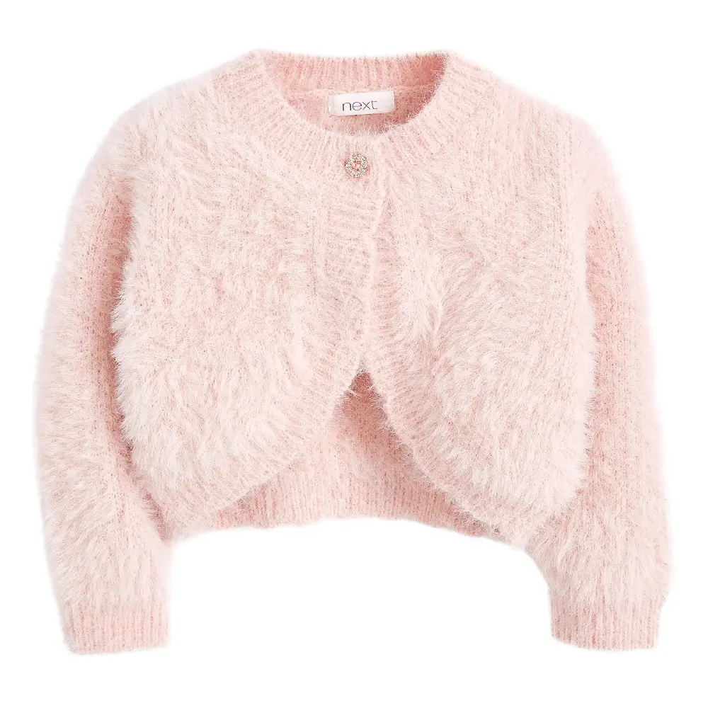 

Кардиган Next Sparkle Fluffy Shrug, розовый