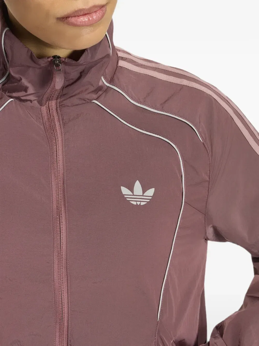 Куртка с логотипом Teamgeist Adidas, фиолетовый — фото 3