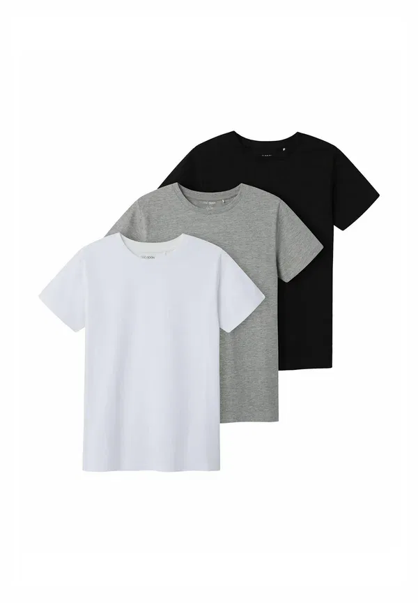 Футболка хлопковая Basic T-shirt Two Soon, Grey Melange, серый — фото 3
