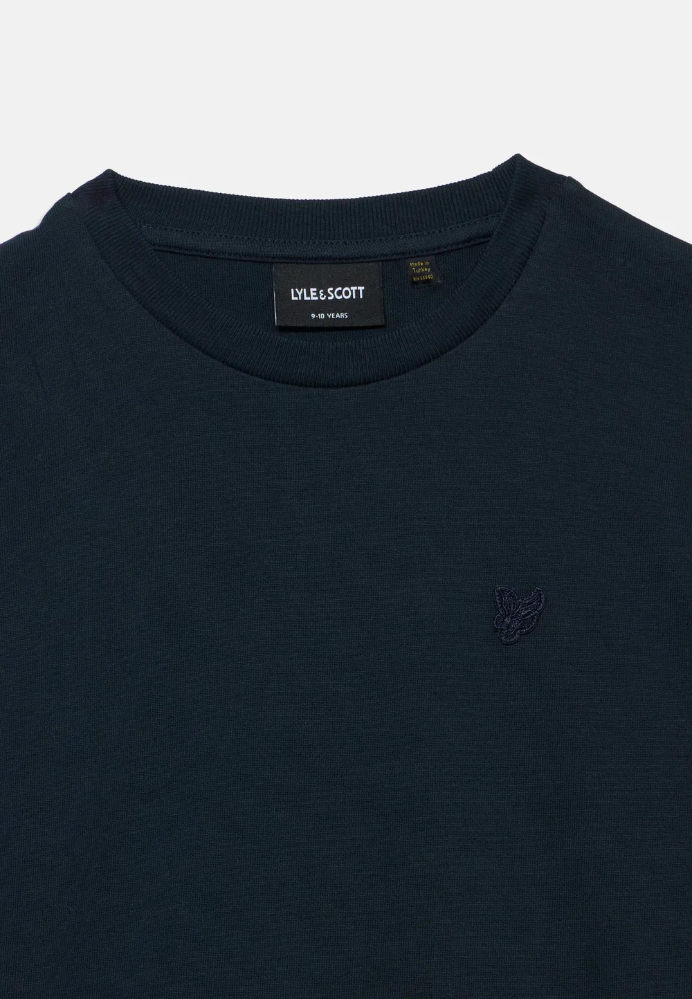 Плотная, свободная футболка унисекс - базовая модель Lyle & Scott, Dark Navy — фото 3