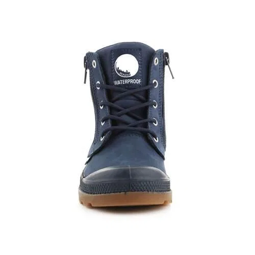 Детские водонепроницаемые ботинки Pampa HI Cuff WP Palladium, Navyblau — фото 3