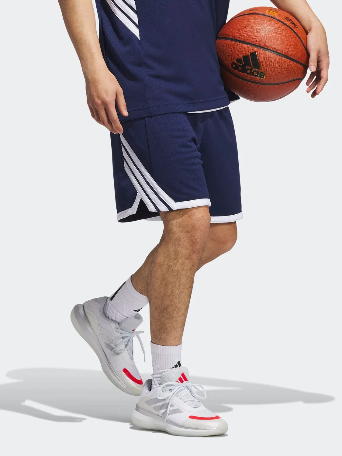 Шорты баскетбольные adidas 3G Speed Aeroready, синие — фото 3