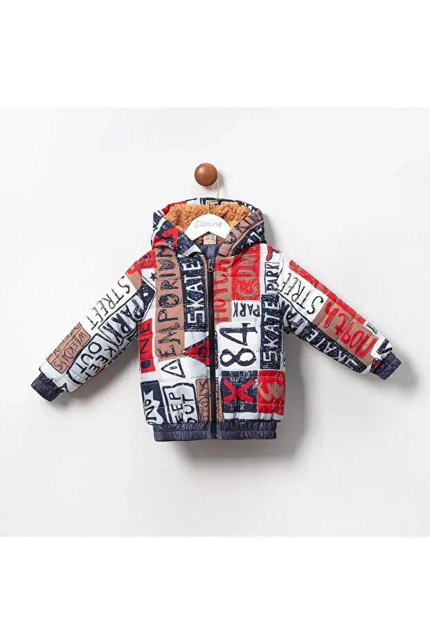 Детское зимнее пальто для девочек с принтом Cumino, Navy Blue