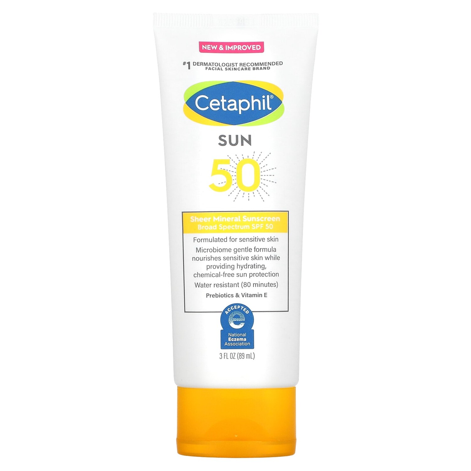 

Минеральное Солнцезащитное Средство Cetaphil SPF 50 широкого спектра действия, 89 мл