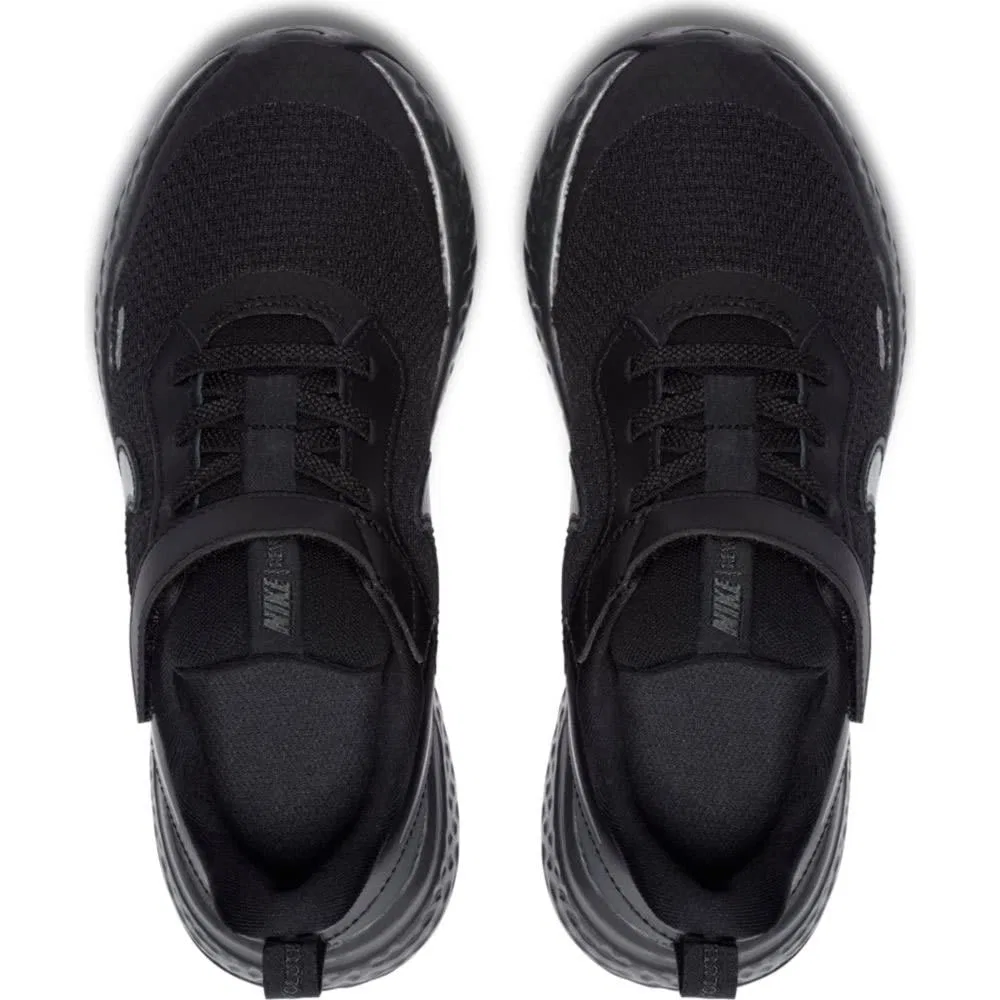 Детские кроссовки для мальчиков с мягкой амортизацией Revolution 5 NIKE, Black Anthracite — фото 4