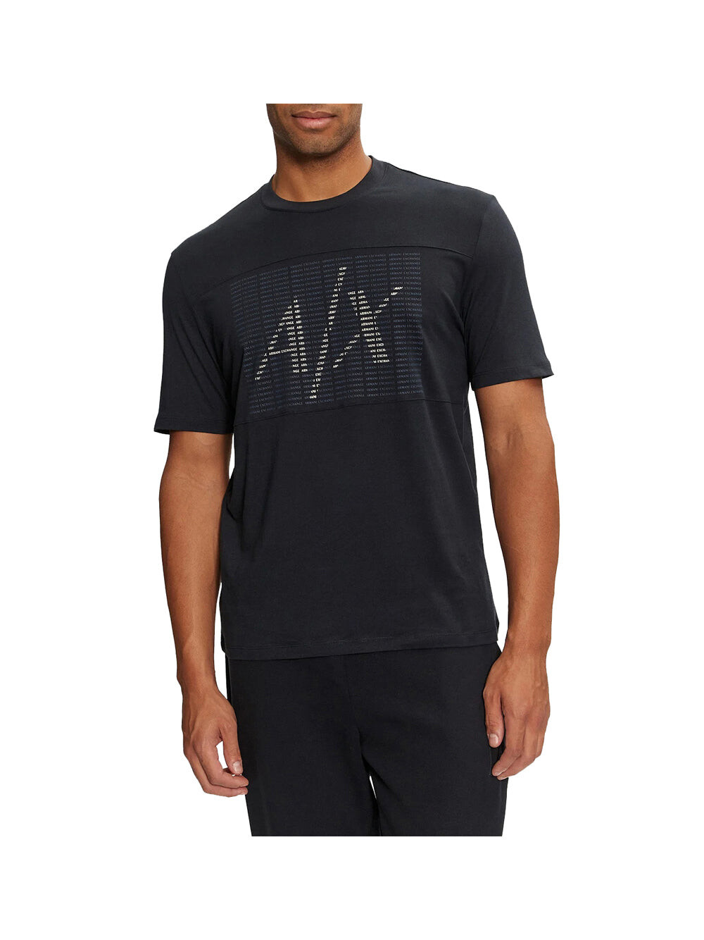 

Синяя мужская футболка Armani Exchange