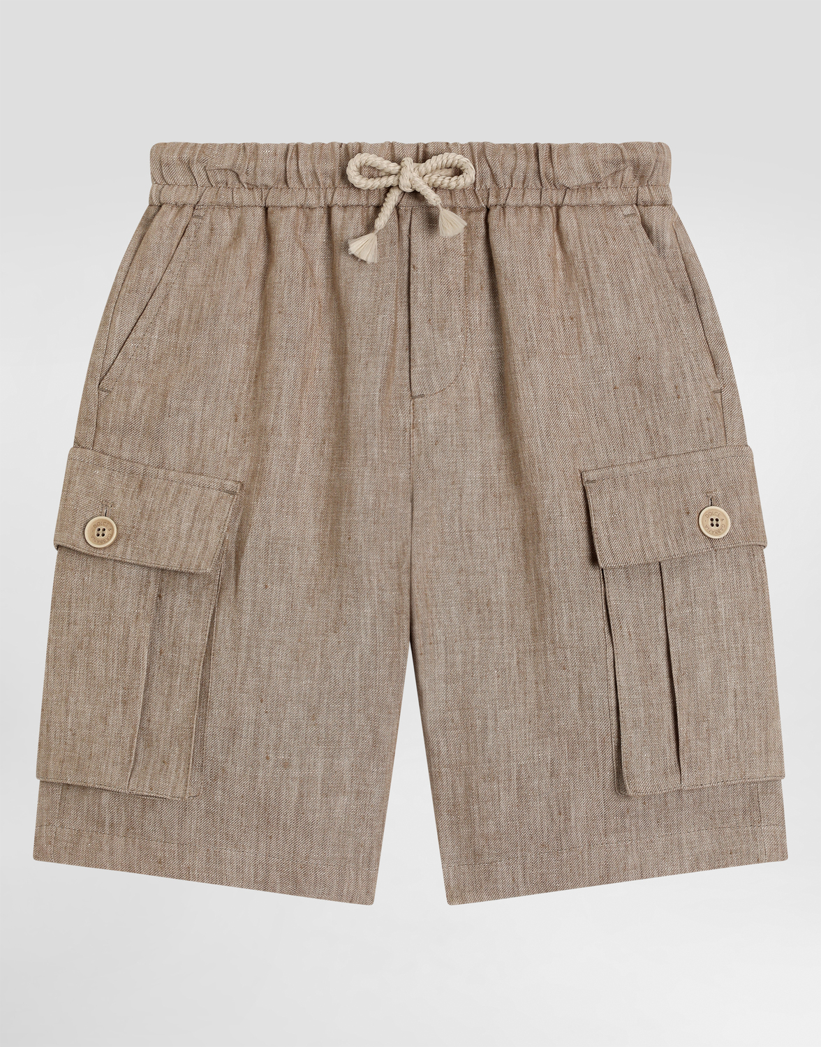 

Хлопковые шорты-карго с логотипом Dolce&Gabbana, бежевый