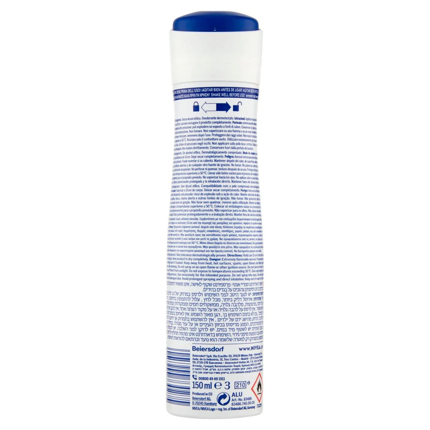Антиперспирант NIVEA Black & White Invisible Ultimate Impact 150 мл Nivea — фото 3